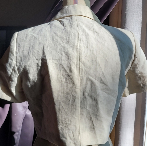 Zara linen blend crop top - Picture 3 of 3